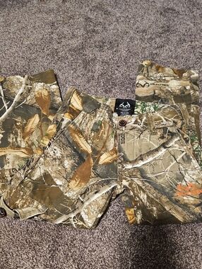 Boys Realtree Camouflage Hunting Pants - Brown/Green/Tan